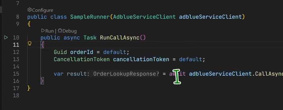 Sample Runner