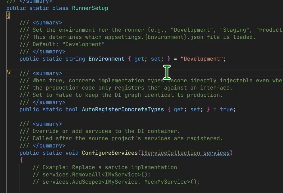 Runner Configuration