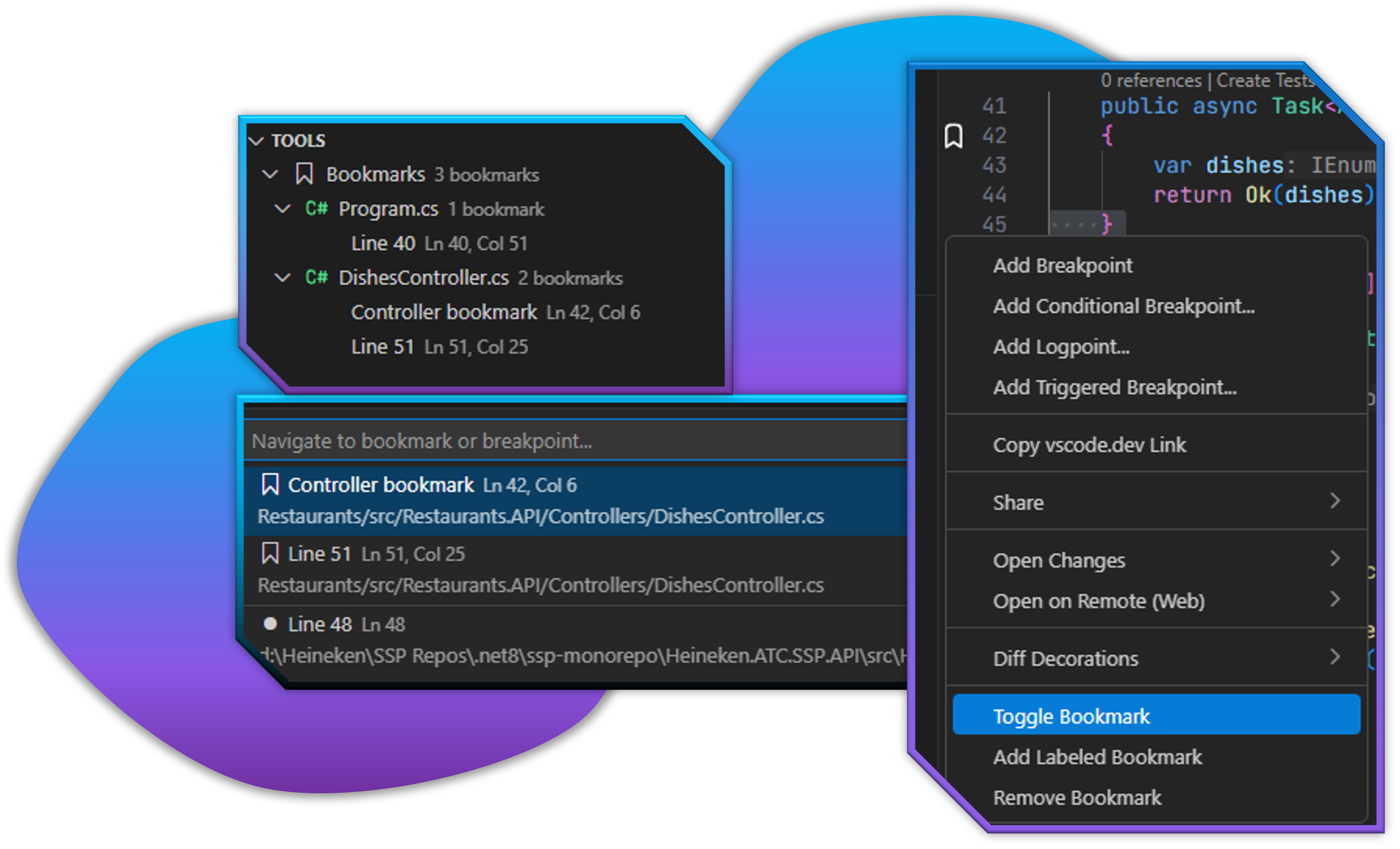 Bookmarks Feature